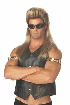 Bail Enforcer Costume Wig - Light Brown/Blonde