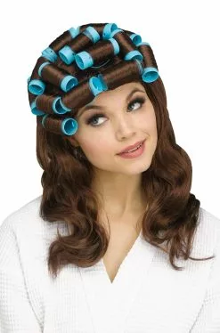 Housewife Curler Wig (Brown)